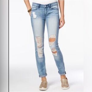 Rewash Light Blue Distressed Skinny Jeans
